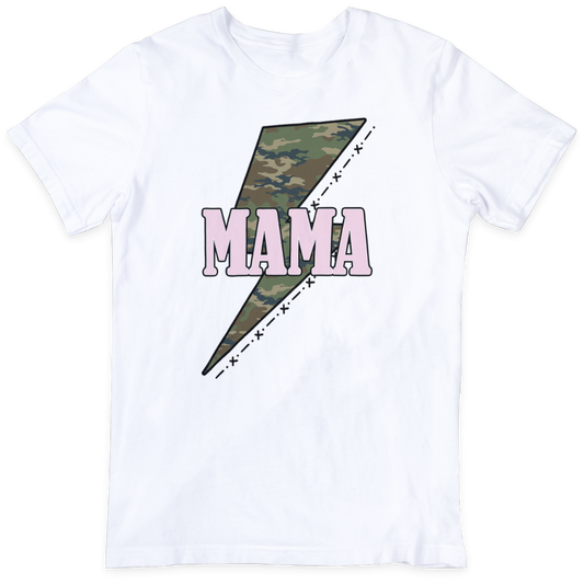 Mama Camo Lightning bolt