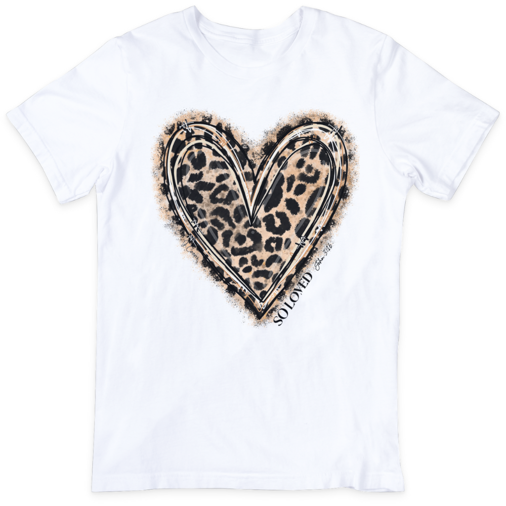 So Loved Leopard Heart