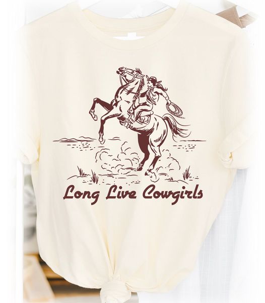 Long Live Cowgirls Line Art
